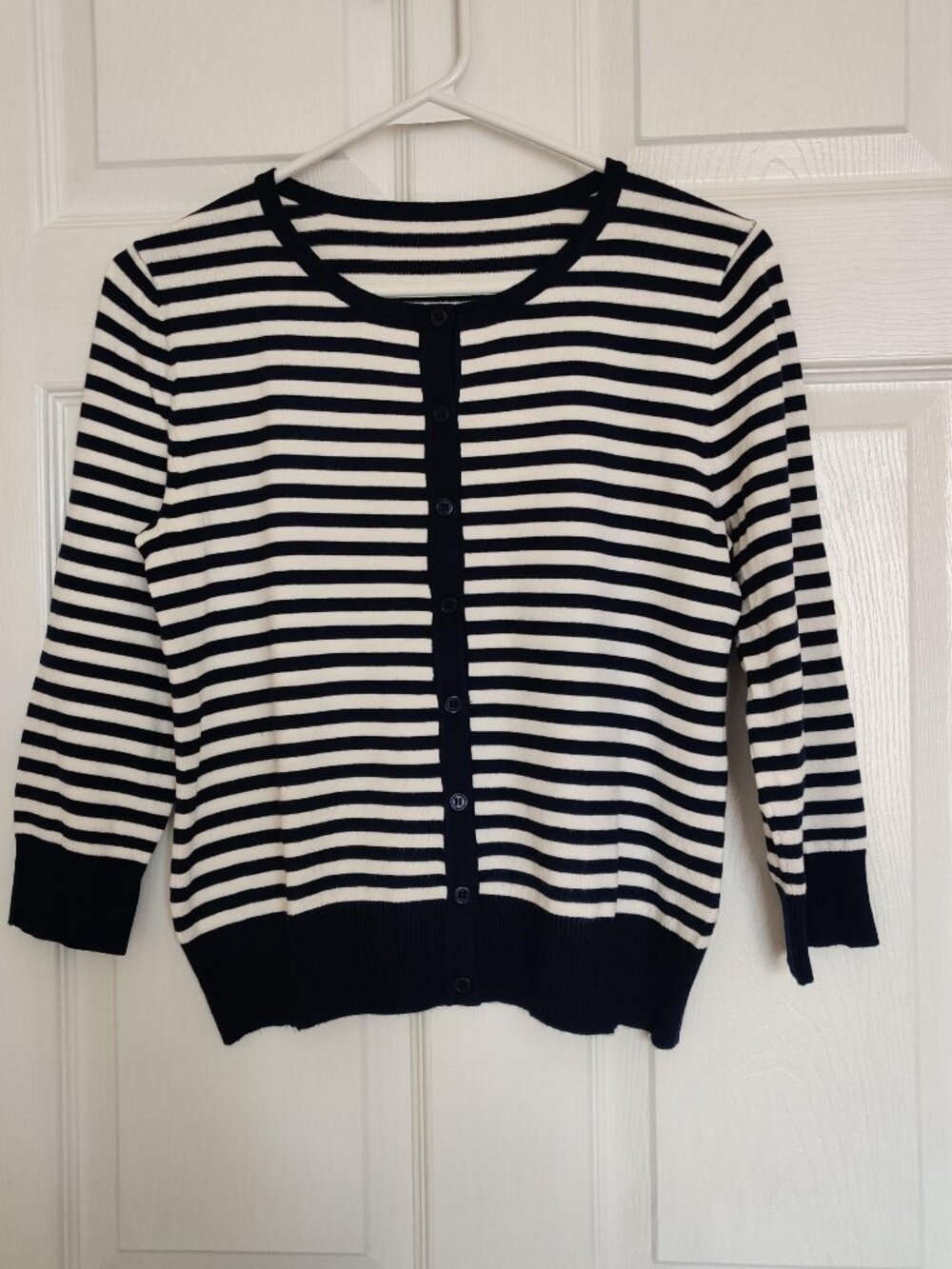 Navy/White striped sweater